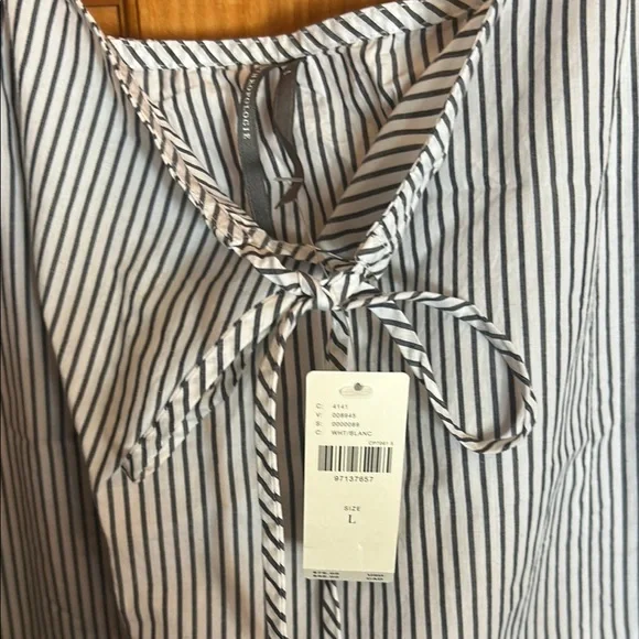 By Anthropologie-Mini Striped Shift Dress - Picture 3 of 9